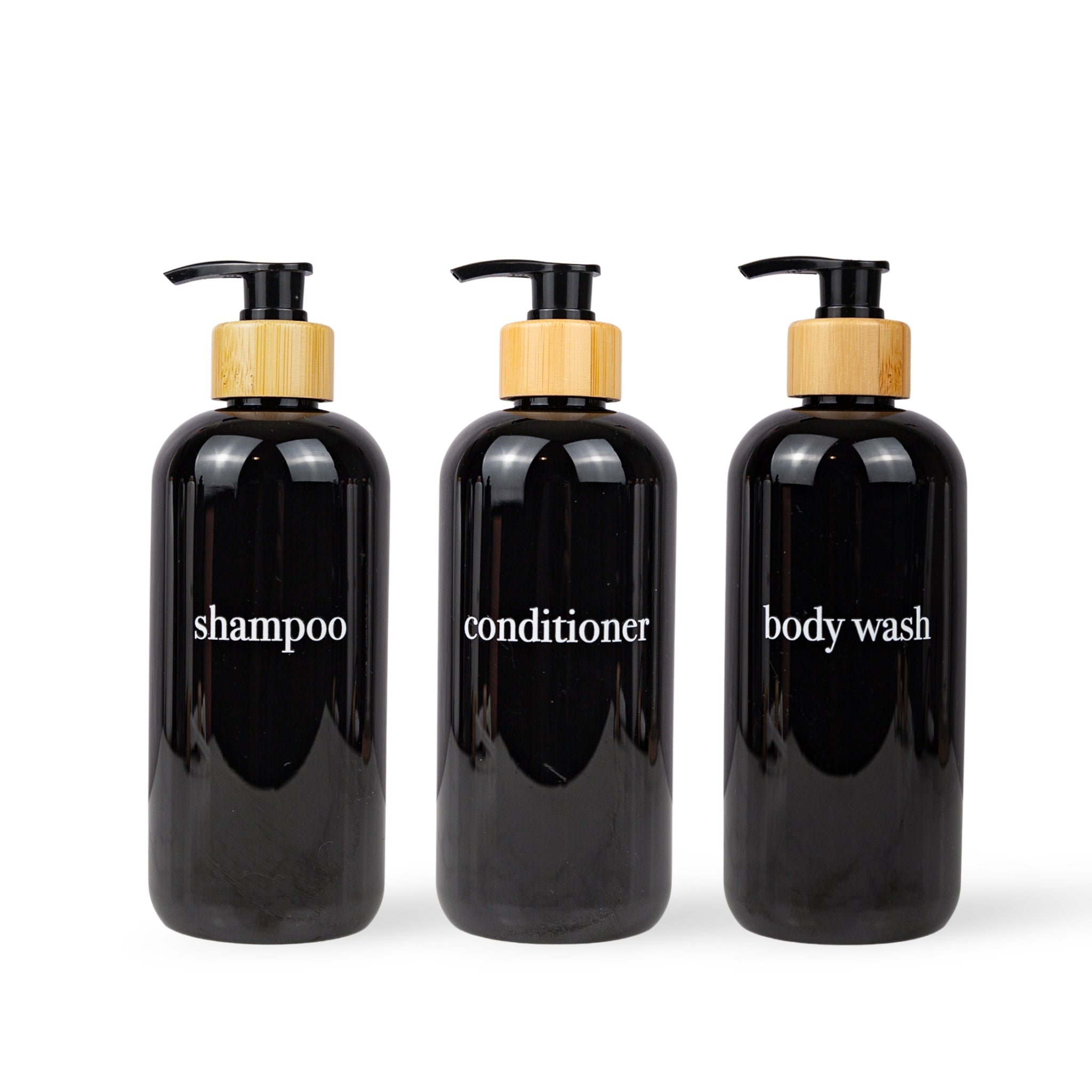 Black Shampoo Dispenser Sets